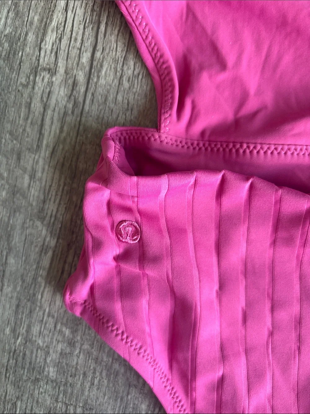 lululemon athletica Ribbed One-Piece Swimsuit in Bright Pink